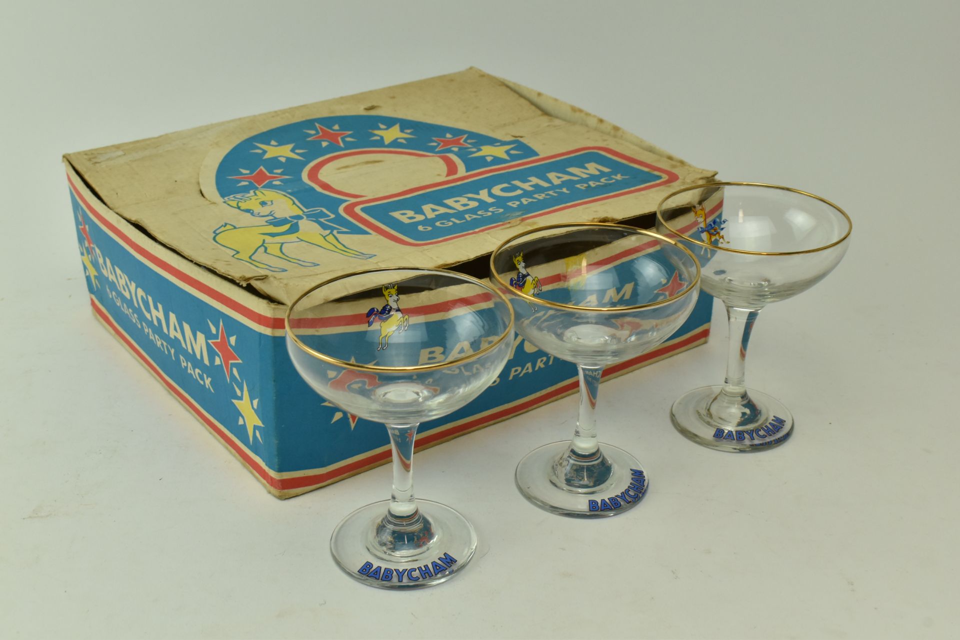 BABYCHAM - COLLECTION OF NINE VINTAGE CHAMPAGNE COUPES