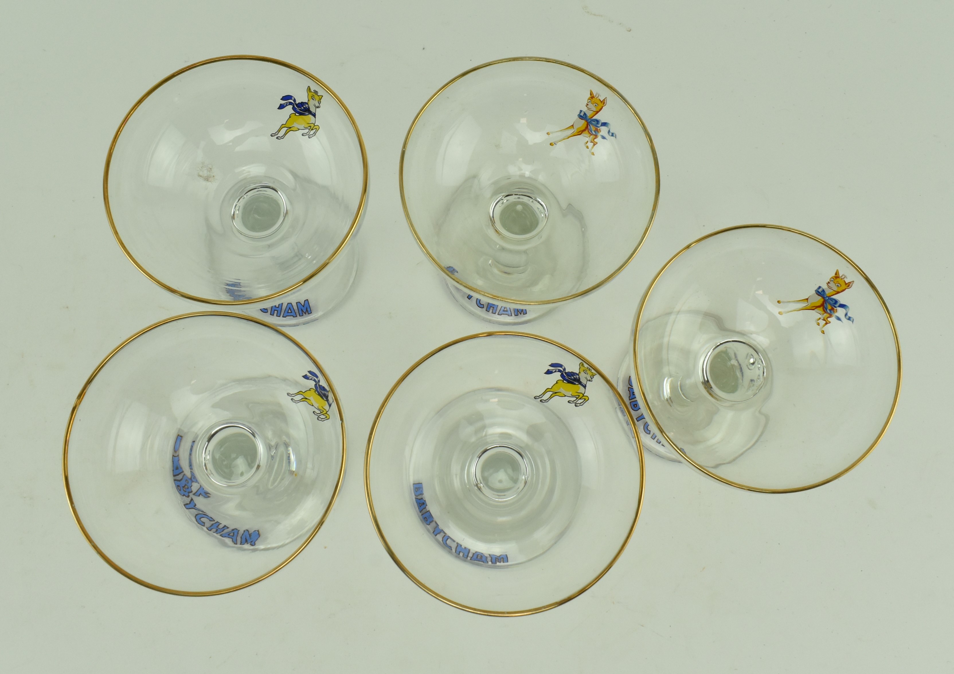 BABYCHAM - COLLECTION OF NINE VINTAGE CHAMPAGNE COUPES - Image 7 of 11