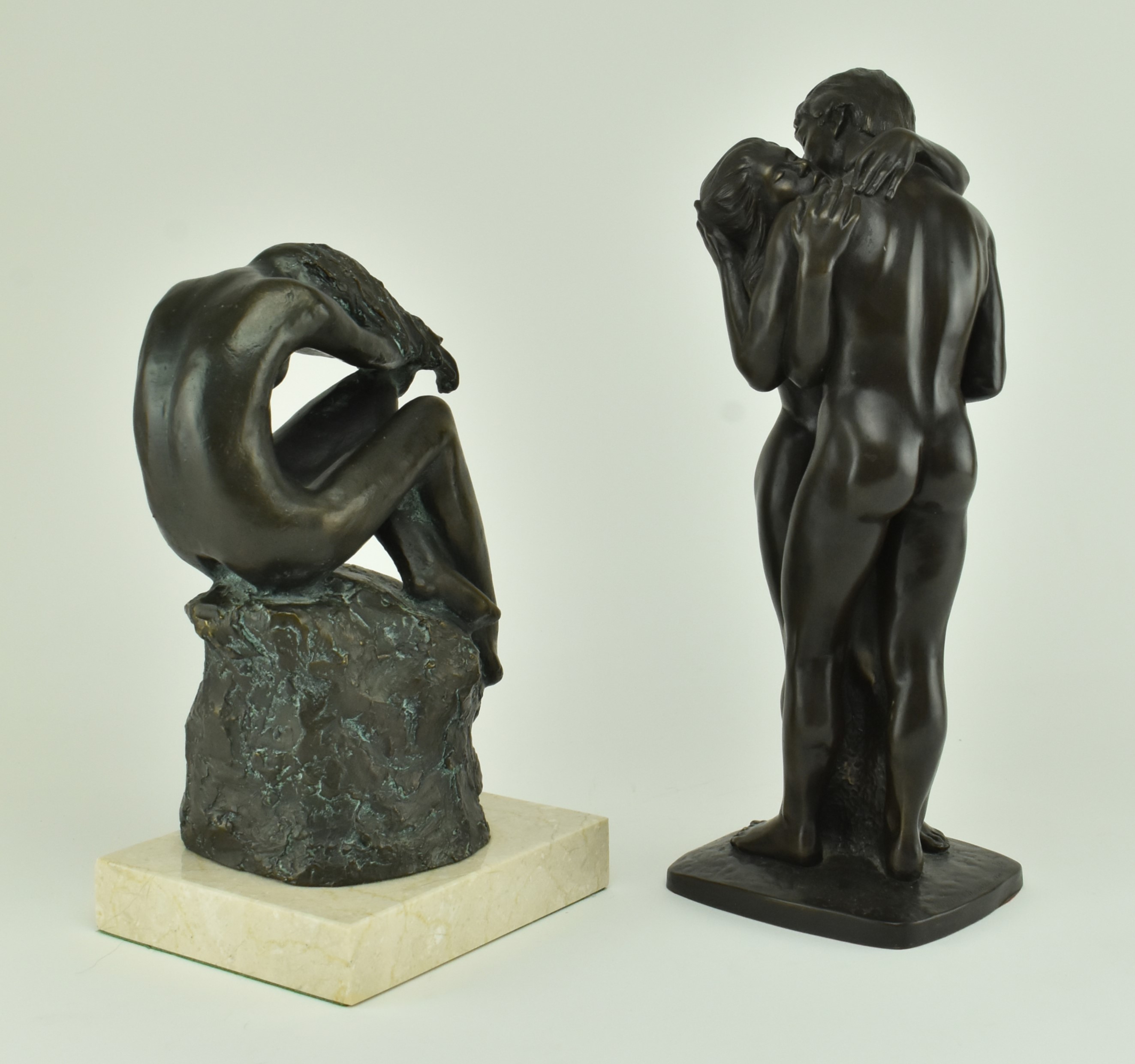 ILUIS JORDA & ROLAND CHADWICK - TWO BRONZE RESIN NUDE STATUES - Image 2 of 7