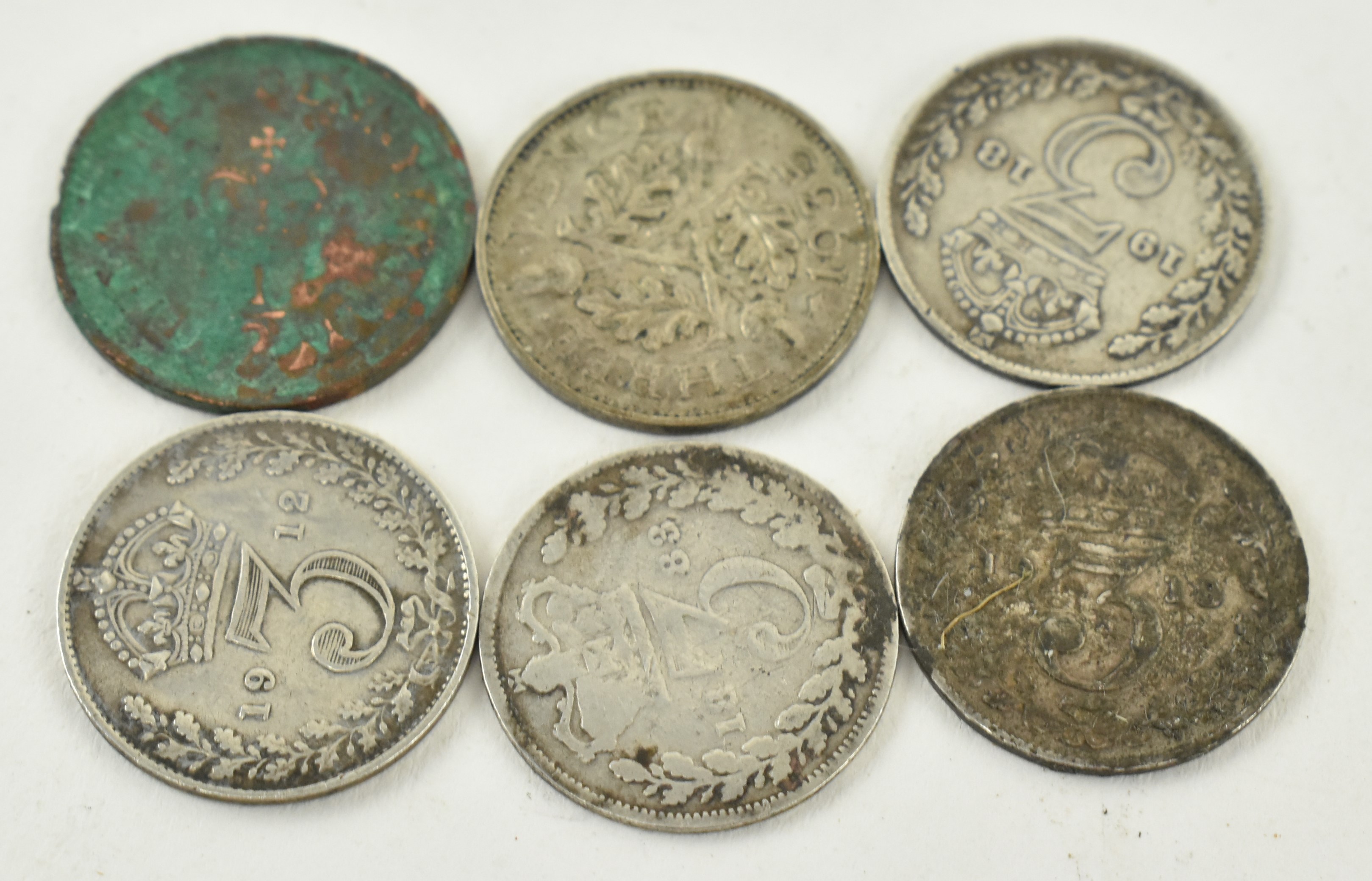 COLLECTION OF VICTORIAN & LATER SILVER COINS - Image 5 of 7