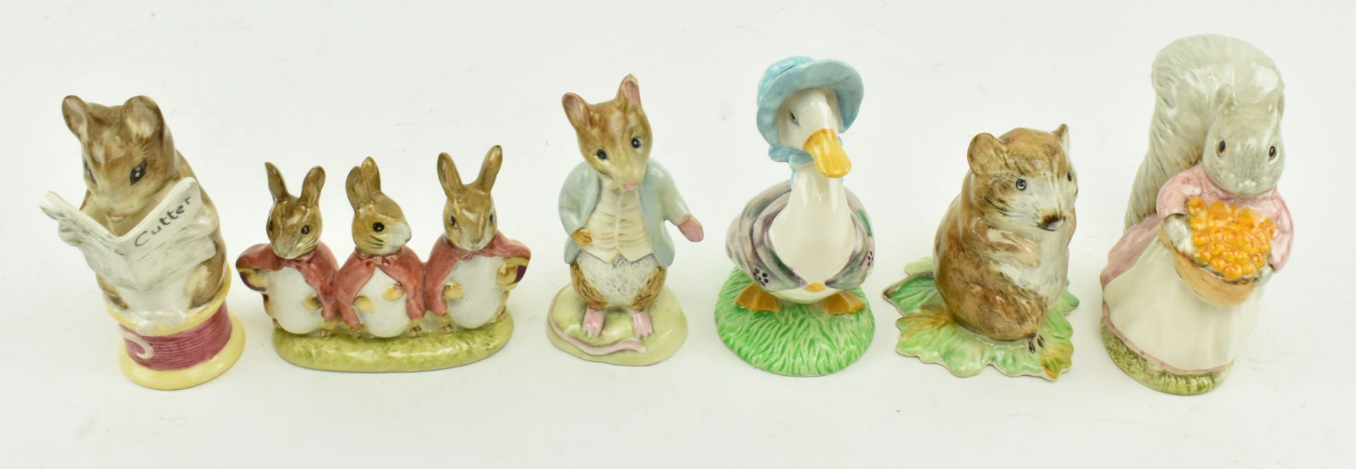 SIX BESWICK BEATRIX POTTER FINE BONE CHINA FIGURINES - Bild 2 aus 14