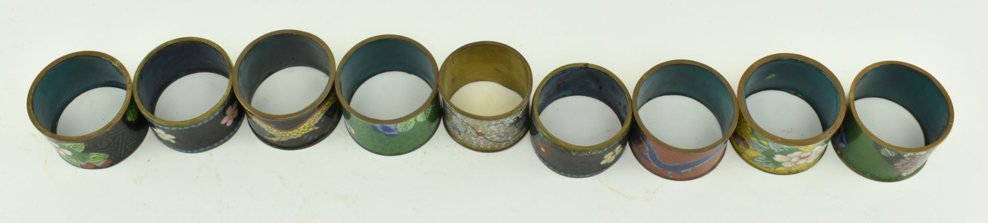 COLLECTION OF 21 CHINESE CLOISONNE BOWLS AND SAUCERS - Image 8 of 8