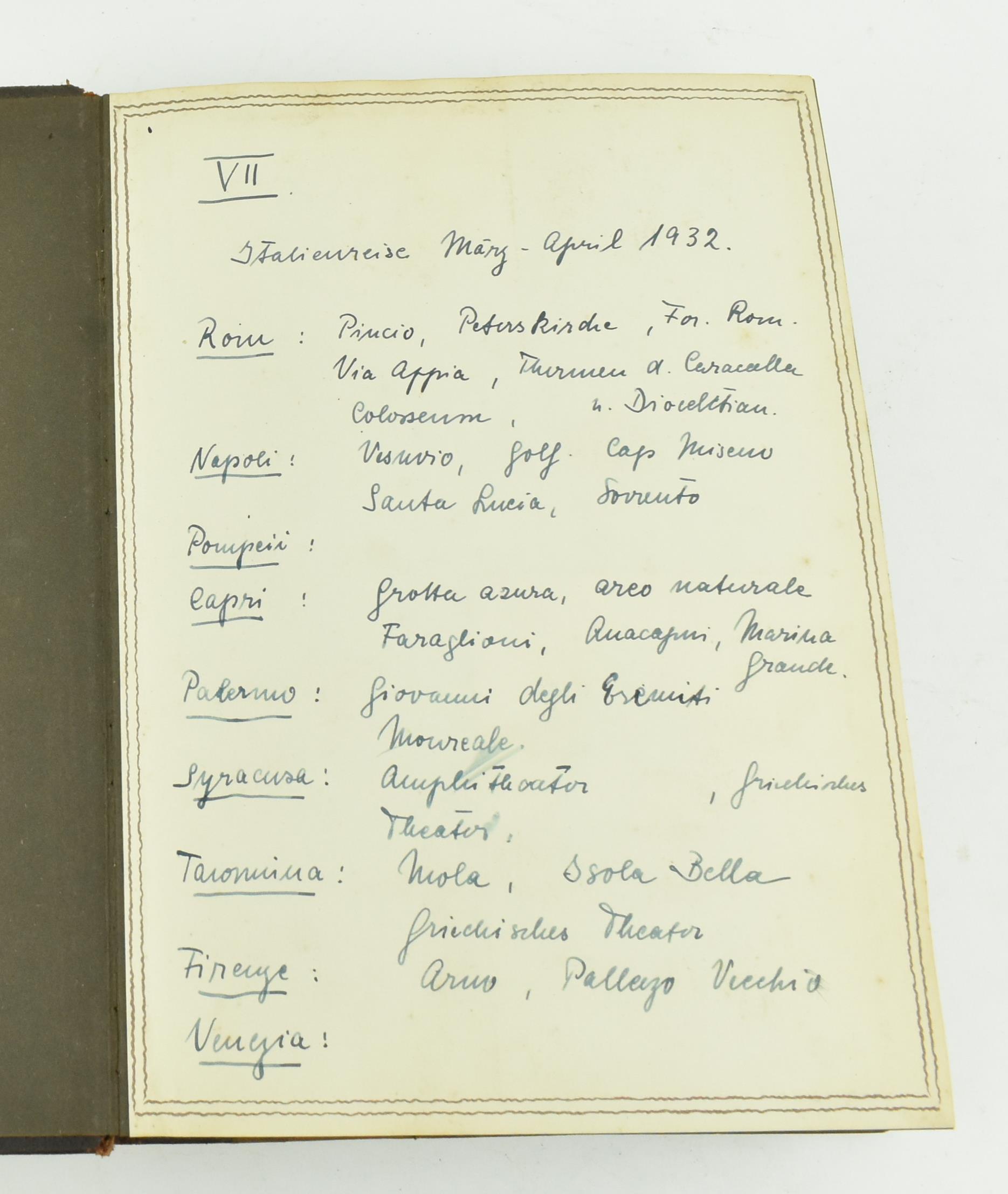 1930S PHOTOGRAPH ALBUM CONTAINING PHOTOS OF ITALY - Image 4 of 7