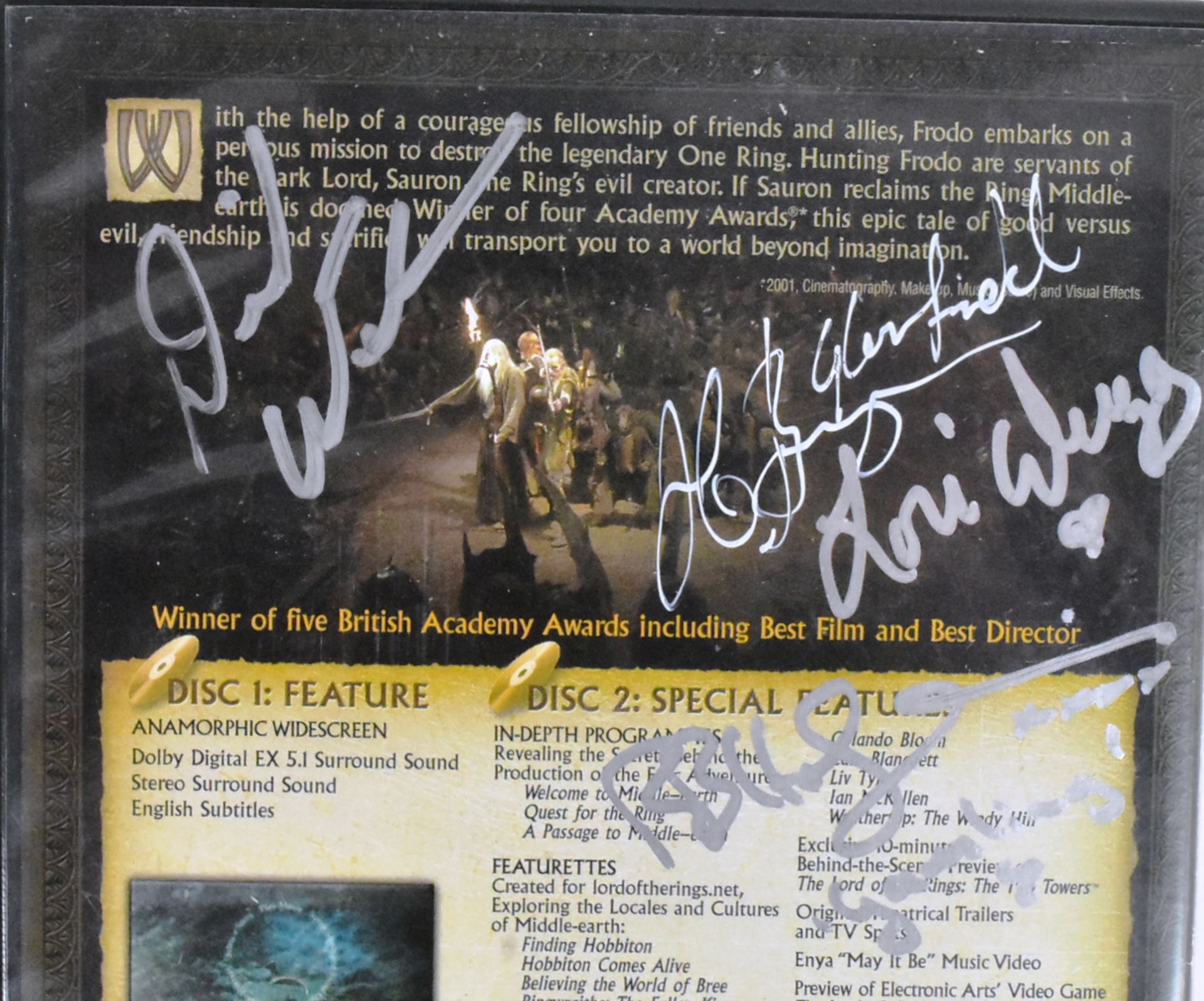 LORD OF THE RINGS - THE FELLOWSHIP OF THE RING - SIGNED DVD - Image 6 of 8