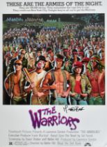 THE WARRIORS - MICHAEL BECK - SIGNED 16X12" POSTER - AFTAL