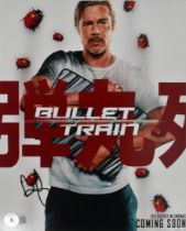 BRAD PITT - BULLET TRAIN (2022) - SIGNED 8X10" PHOTO - BECKETT