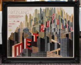 METROPOLIS - FRITZ LANG - ORIGINAL RE-ISSUE POSTER