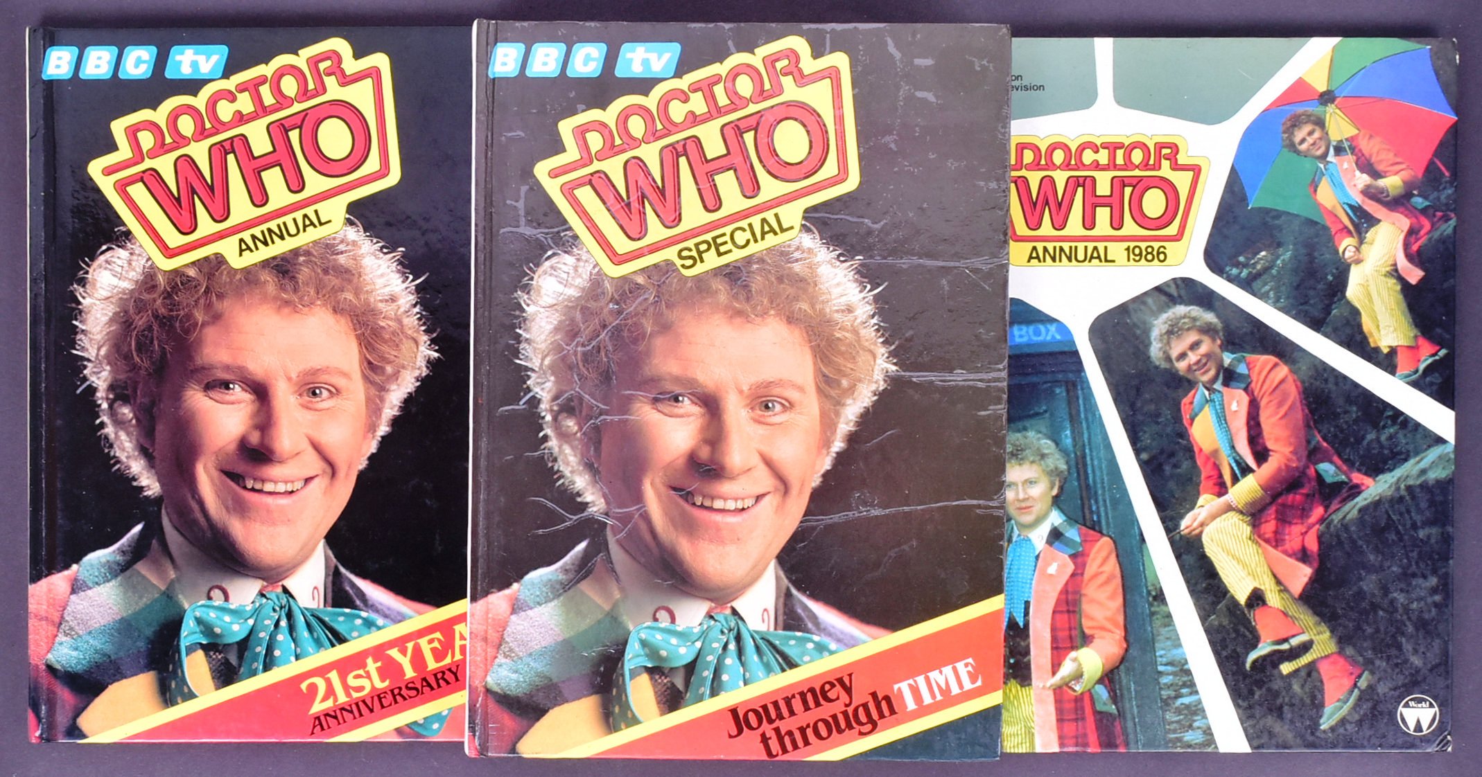 DOCTOR WHO - COLIN BAKER (SIXTH DOCTOR) - SIGNED ANNUALS