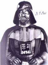 STAR WARS - BRIAN MUIR (VADER SCULPTOR) - SIGNED 16X12" PHOTO