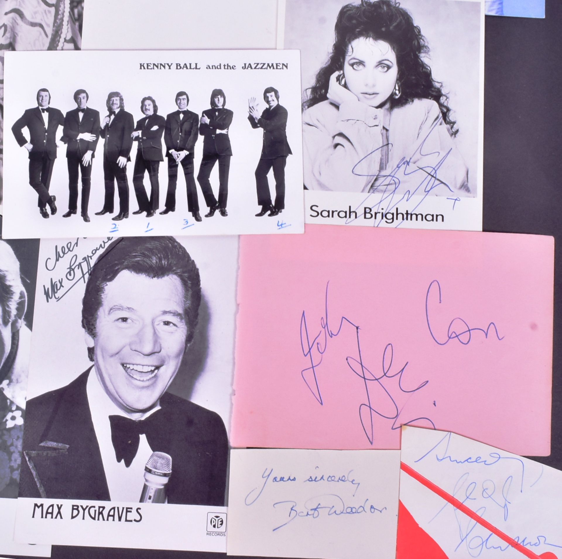 MUSICIANS / SINGERS - AUTOGRAPHS - COLLECTION OF SIGNED PIECES - Image 2 of 5