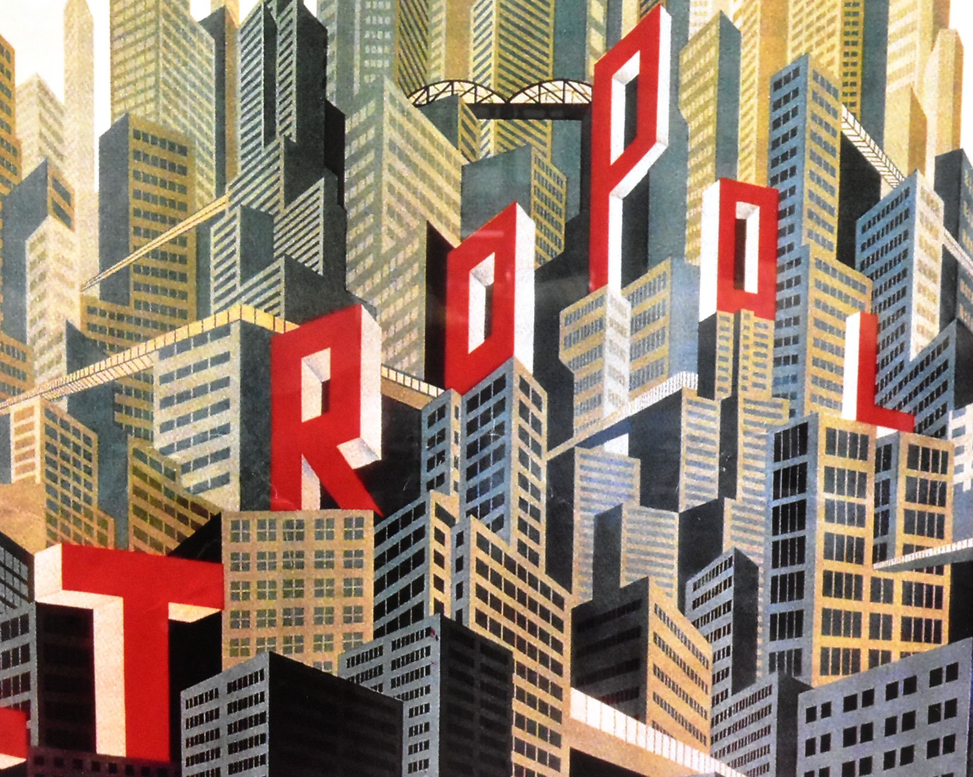 METROPOLIS - FRITZ LANG - ORIGINAL RE-ISSUE POSTER - Bild 4 aus 4