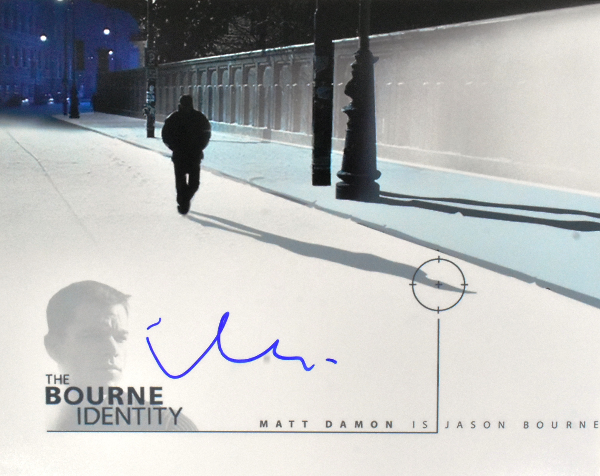 MATT DAMON - THE BOURNE IDENTITY - SIGNED 8X10" - AFTAL