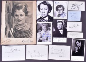 AUTOGRAPHS - THEATRICAL DAMES & KNIGHTS - FIELDS, ROBSON, HIRD ETC