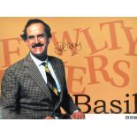 JOHN CLEESE - FAWLTY TOWERS - SIGNED 16X12" PHOTO - AFTAL