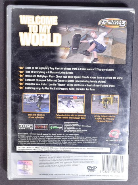 TONY HAWK - SKATEBOARDED - AUTOGRAPHED PS2 PROSKATER 3 GAME - Image 3 of 4