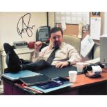 RICKY GERVAIS - THE OFFICE - AUTOGRAPHED 11X14" PHOTO - AFTAL