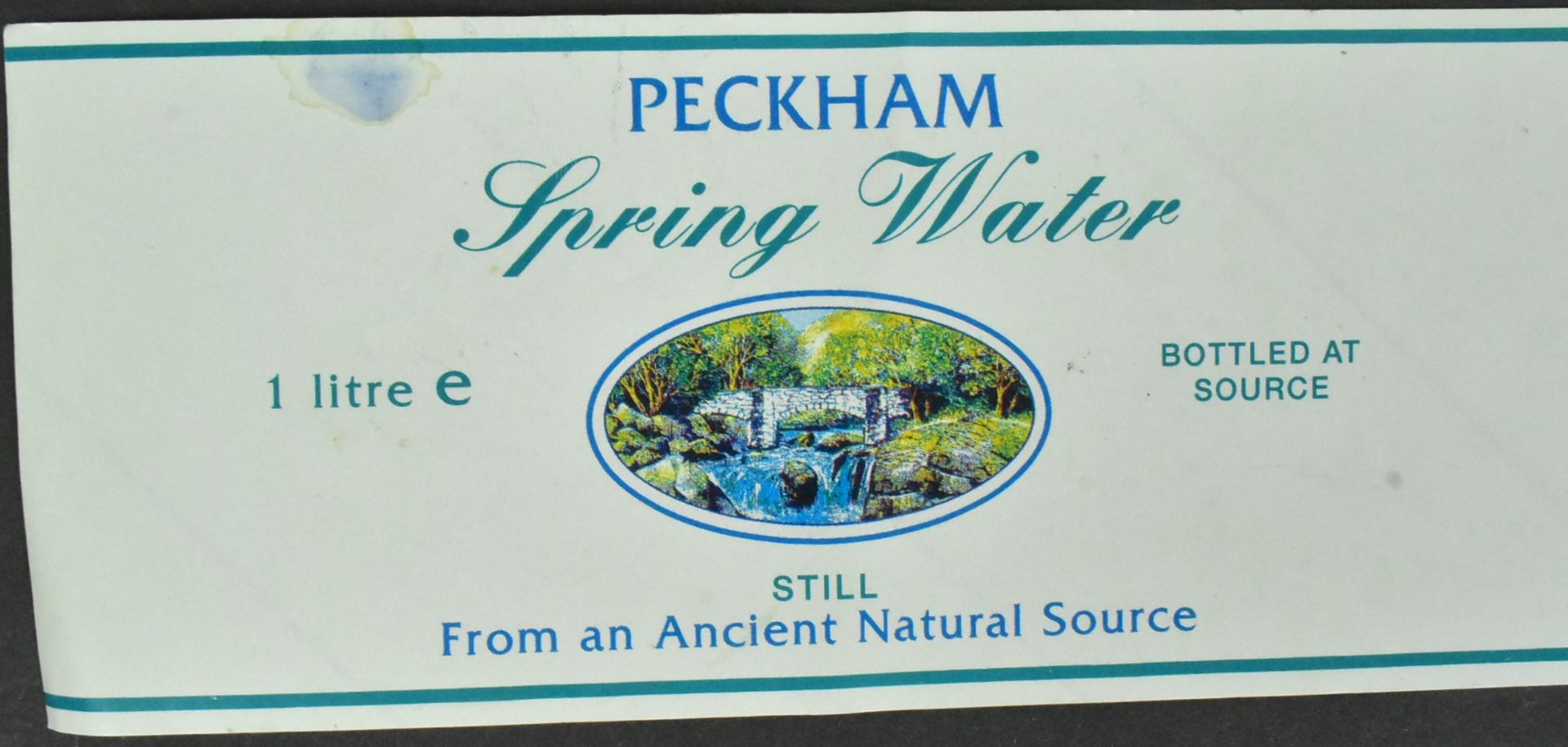 ONLY FOOLS & HORSES - PRODUCTION USED PECKHAM SPRING WATER LABEL - Image 2 of 5