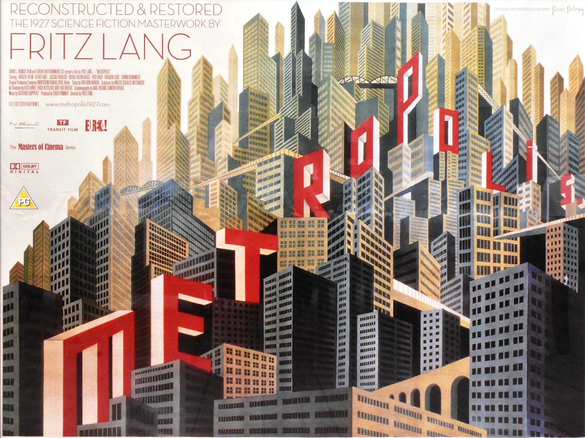 METROPOLIS - FRITZ LANG - ORIGINAL RE-ISSUE POSTER - Image 2 of 4