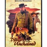 QUENTIN TARANTINO - DJANO UNCHAINED - SIGNED POSTER - ACOA