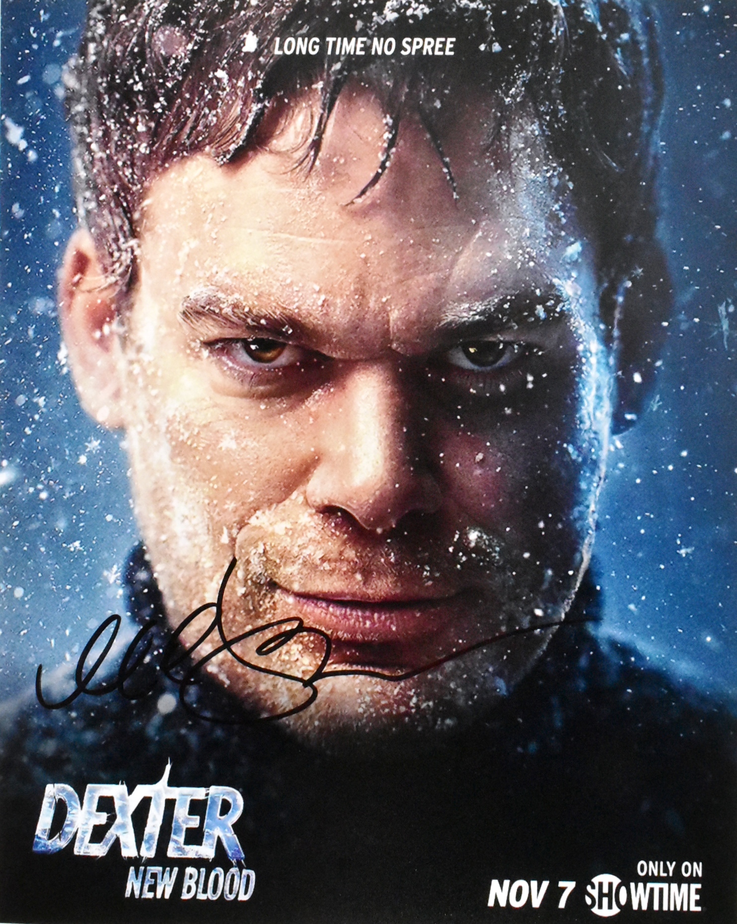 MICHAEL C HALL - DEXTER NEW BLOOD - SIGNED 8X10" PHOTO - AFTAL