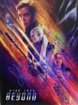 SOPHIA BOUTELLA - STAR TREK BEYOND - SIGNED 16X12" POSTER - AFTAL