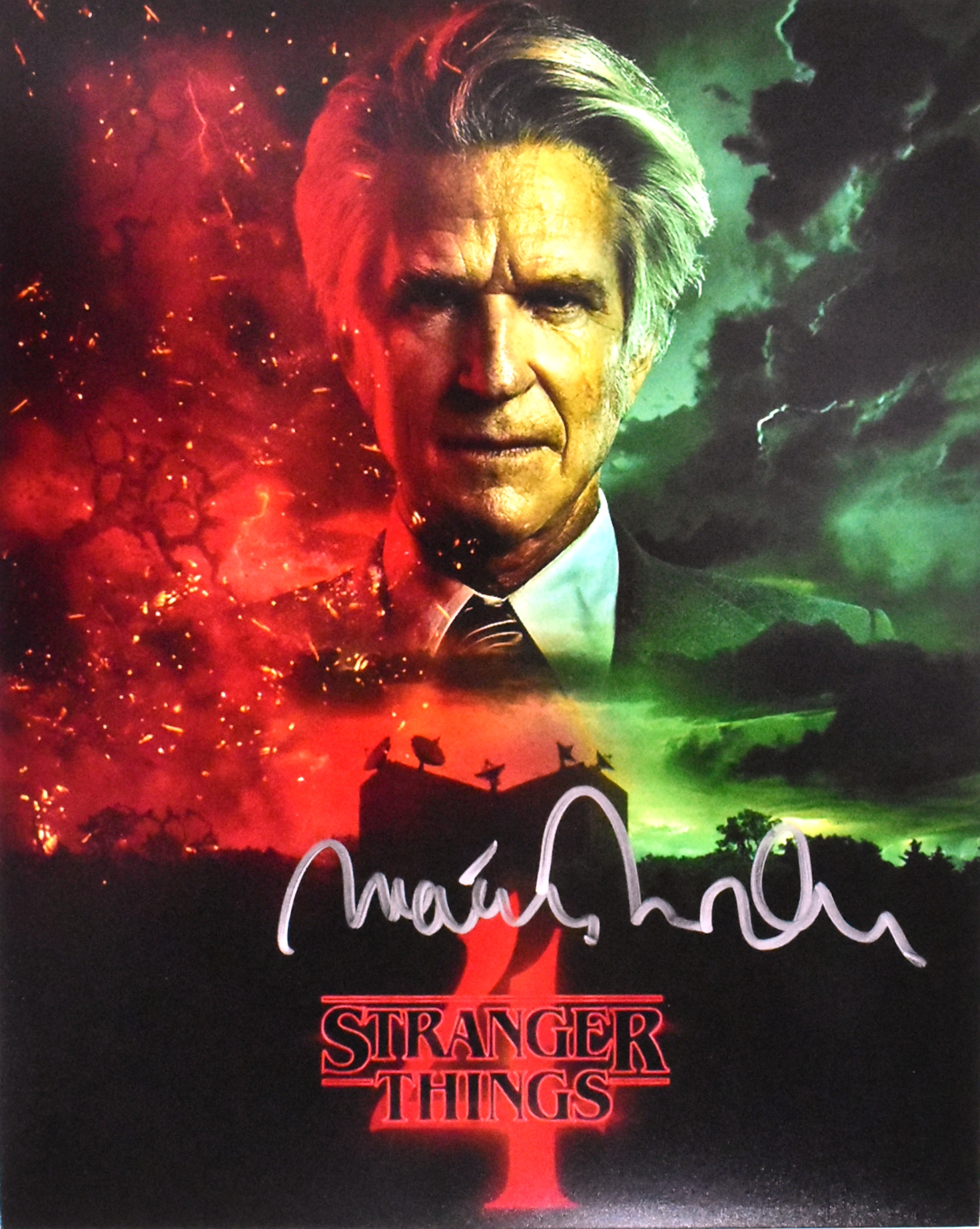 STRANGER THINGS - MATTHEW MODINE - SIGNED 8X10" PHOTO - AFTAL