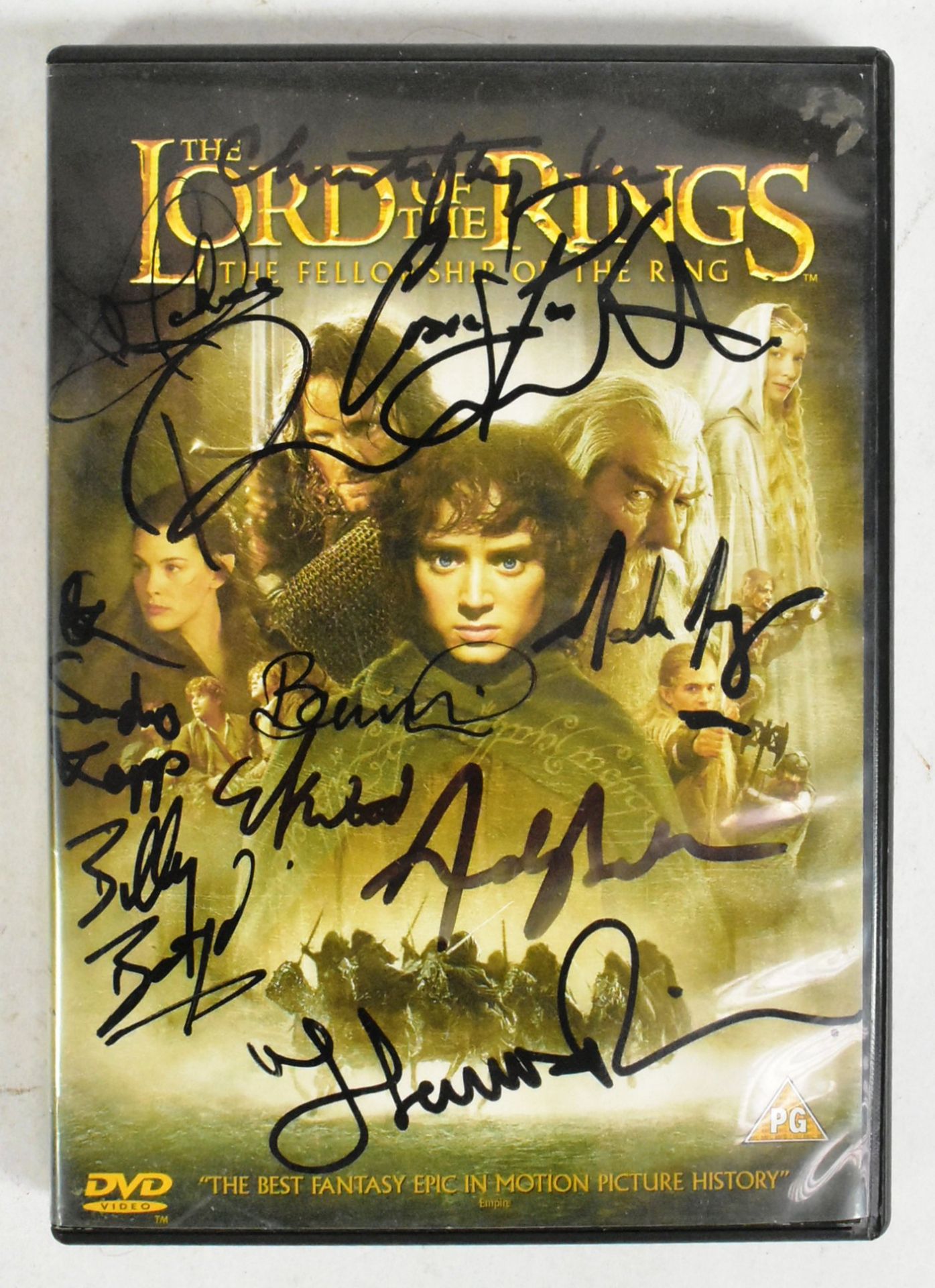 LORD OF THE RINGS - THE FELLOWSHIP OF THE RING - SIGNED DVD