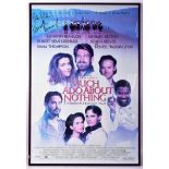 MUCH ADO ABOUT NOTHING (1993) - SIR KENNETH BRANAGH SIGNED POSTER