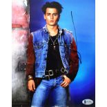 JOHNNY DEPP - AUTOGRAPHED 8X10" PHOTO - BECKETT AUTHENTICATED