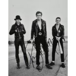 THE CLASH - PAUL SIMONON - SIGNED 8X10" PHOTO - AFTAL