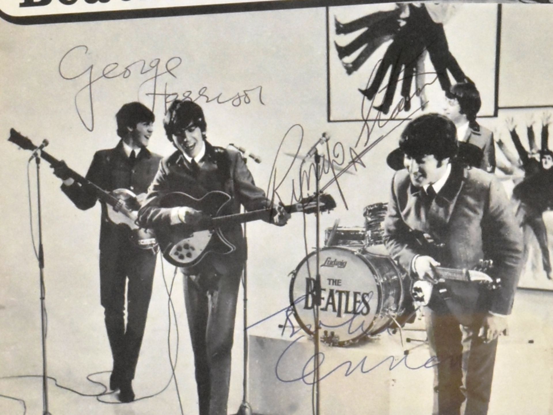 THE BEATLES - MAGAZINE PAGE SIGNED BY ALL MEMBERS - Bild 7 aus 7