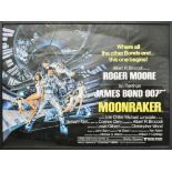 MOONRAKER (1979) - JAMES BOND - ORIGINAL QUAD POSTER