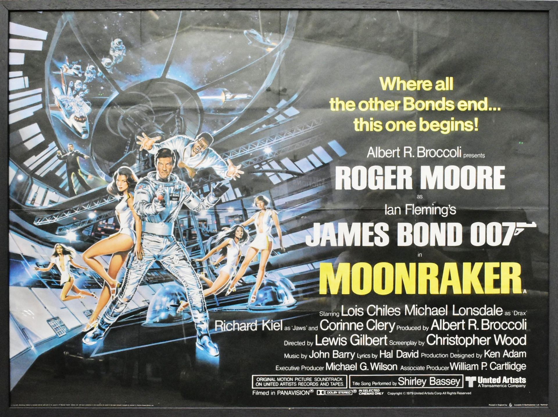 MOONRAKER (1979) - JAMES BOND - ORIGINAL QUAD POSTER