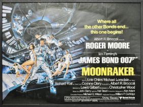 MOONRAKER (1979) - JAMES BOND - ORIGINAL QUAD POSTER