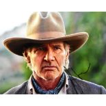 HARRISON FORD - COWBOYS VS ALIENS - SIGNED 8X10" - AFTAL