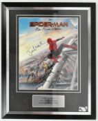 MARVEL - SPIDER-MAN FAR FROM HOME - CAST AUTOGRAPHED PHOTO - AFTAL