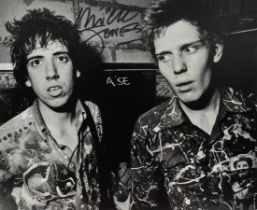 THE CLASH - MICK JONES & PAUL SIMONON - SIGNED 8X10" PHOTO - ACOA