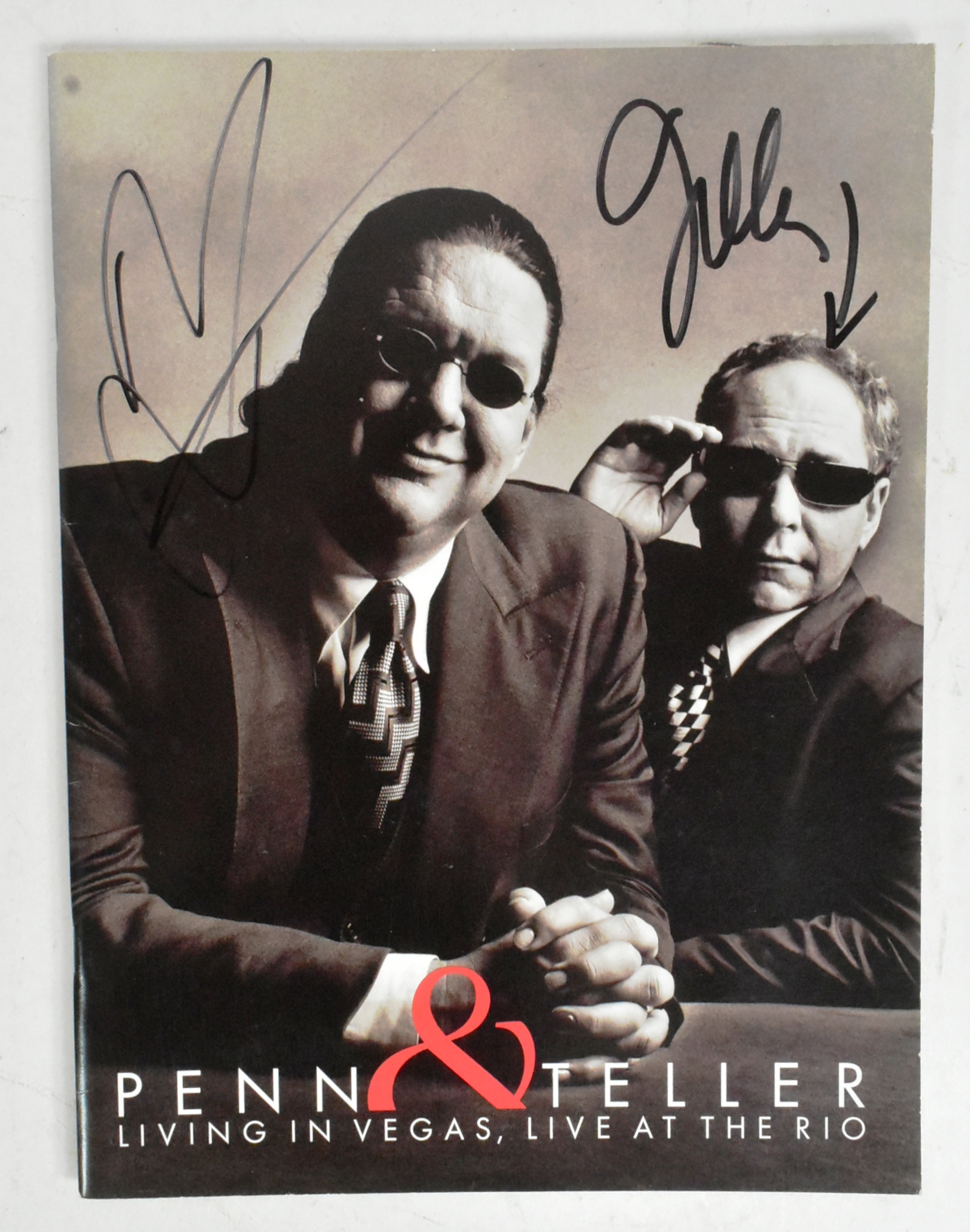 PENN & TELLER - MAGICIANS - AUTOGRAPHED PROGRAMME