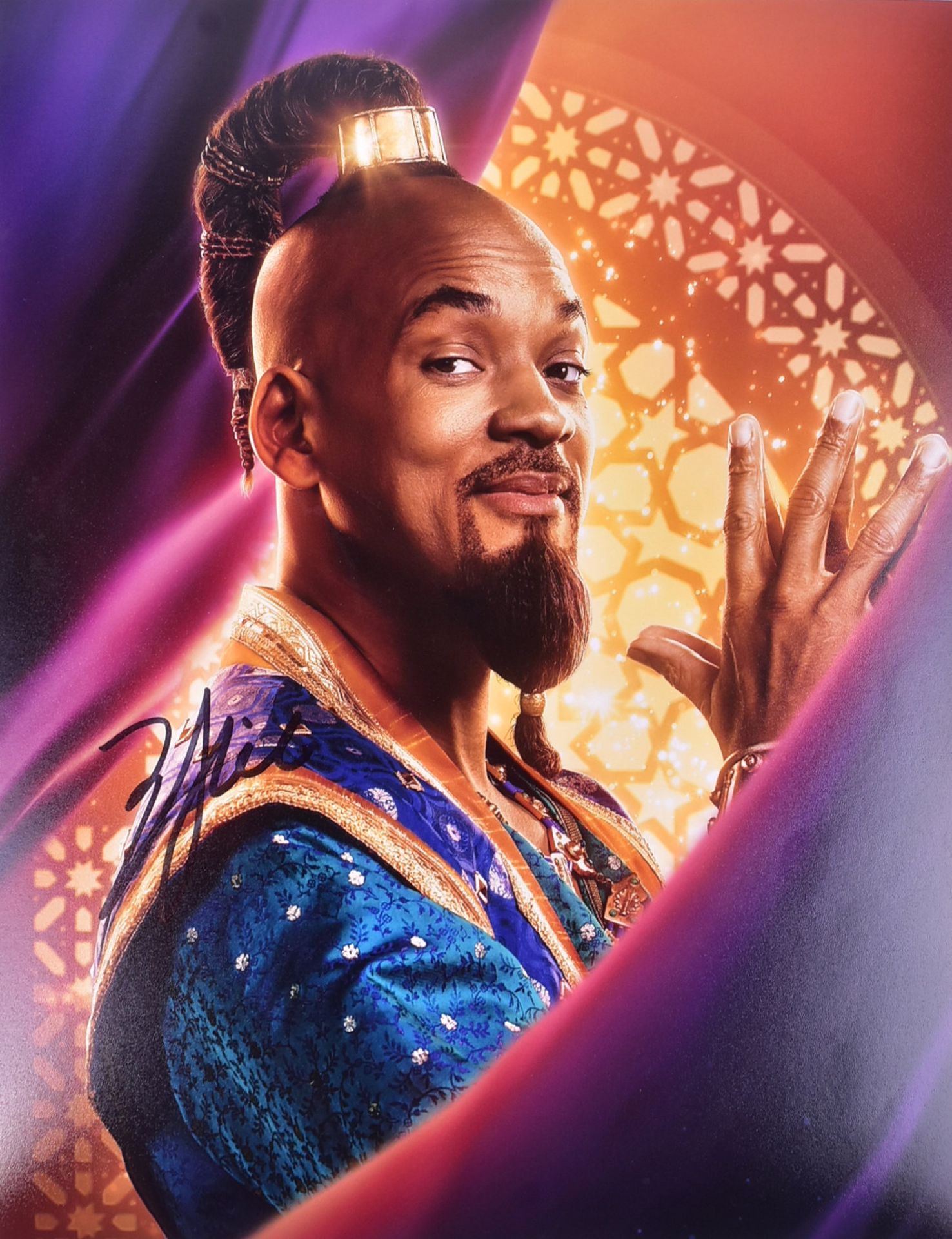 WILL SMITH - ALADDIN (2019) - SIGNED 8X10" PHOTO - ACOA