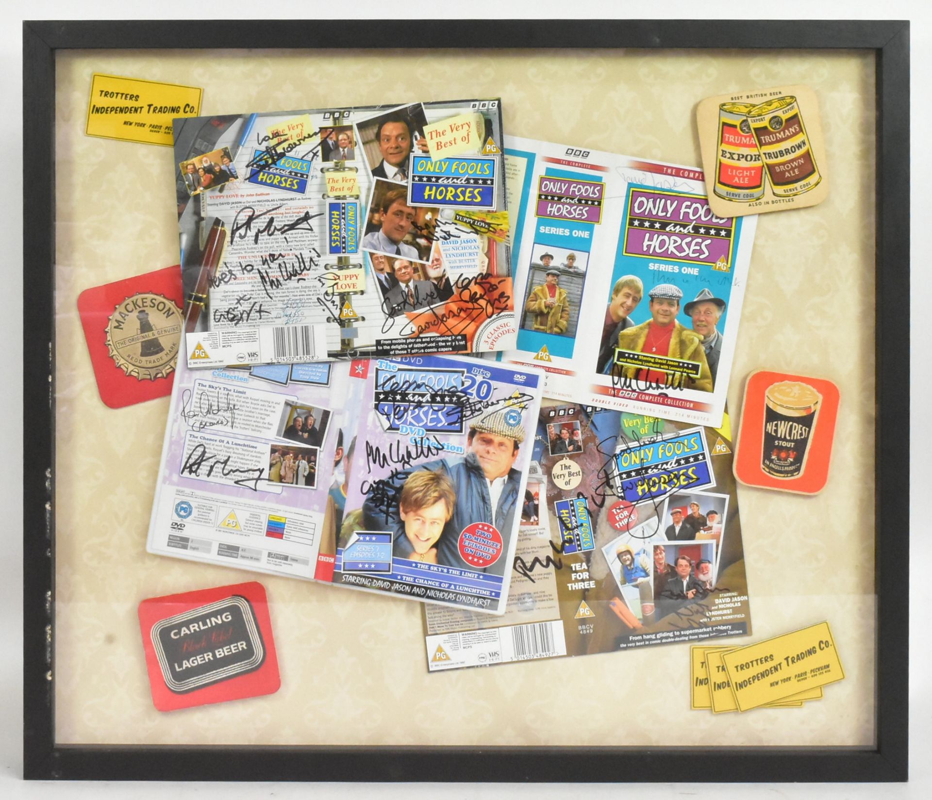 ONLY FOOLS & HORSES - CAST AUTOGRAPHED DISPLAY