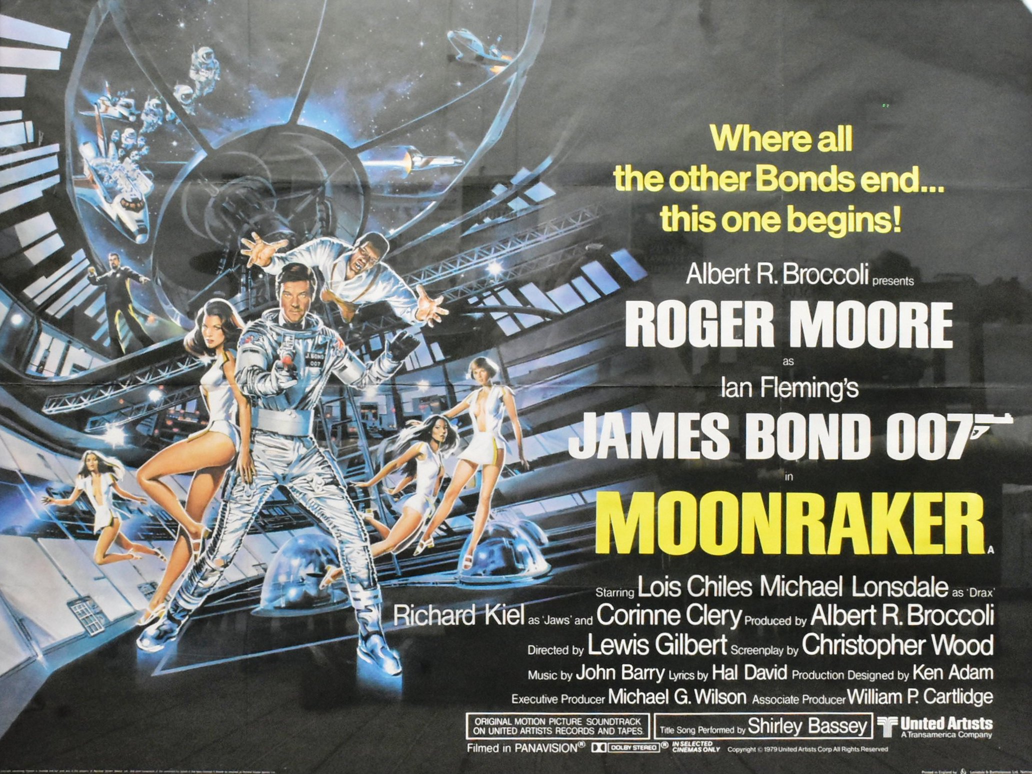MOONRAKER (1979) - JAMES BOND - ORIGINAL QUAD POSTER - Image 2 of 4