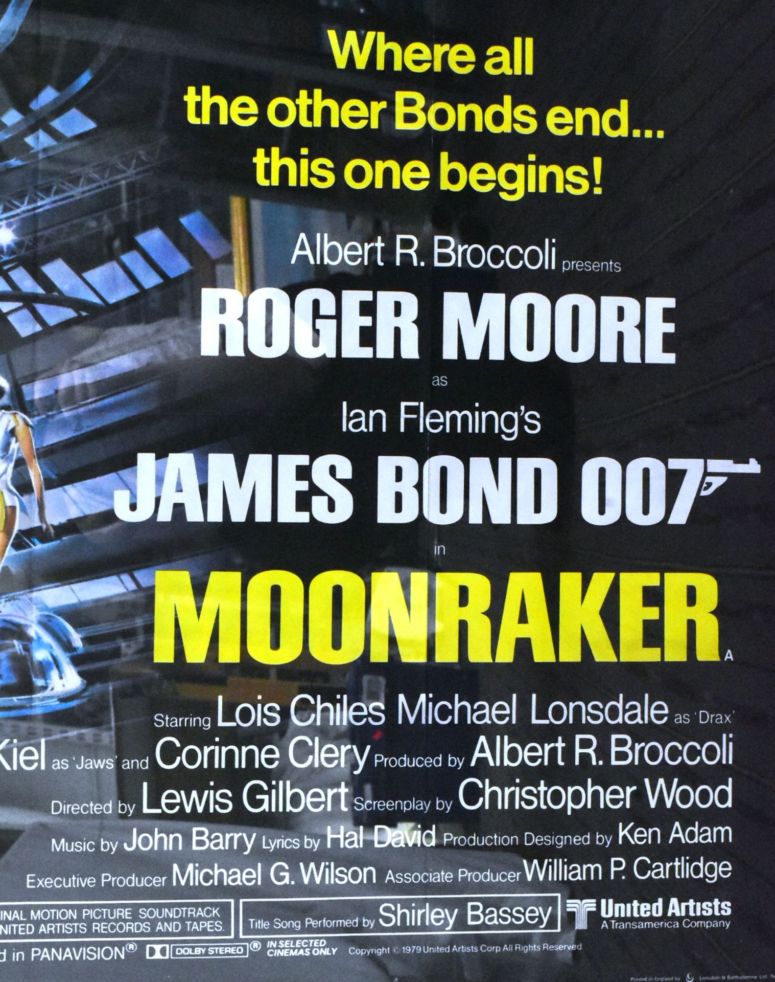 MOONRAKER (1979) - JAMES BOND - ORIGINAL QUAD POSTER - Bild 3 aus 4