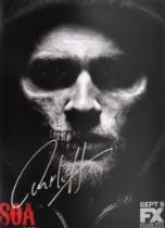 CHARLIE HUNNAM - SONS OF ANARCHY - LARGE SIGNED PHOTO - ACOA