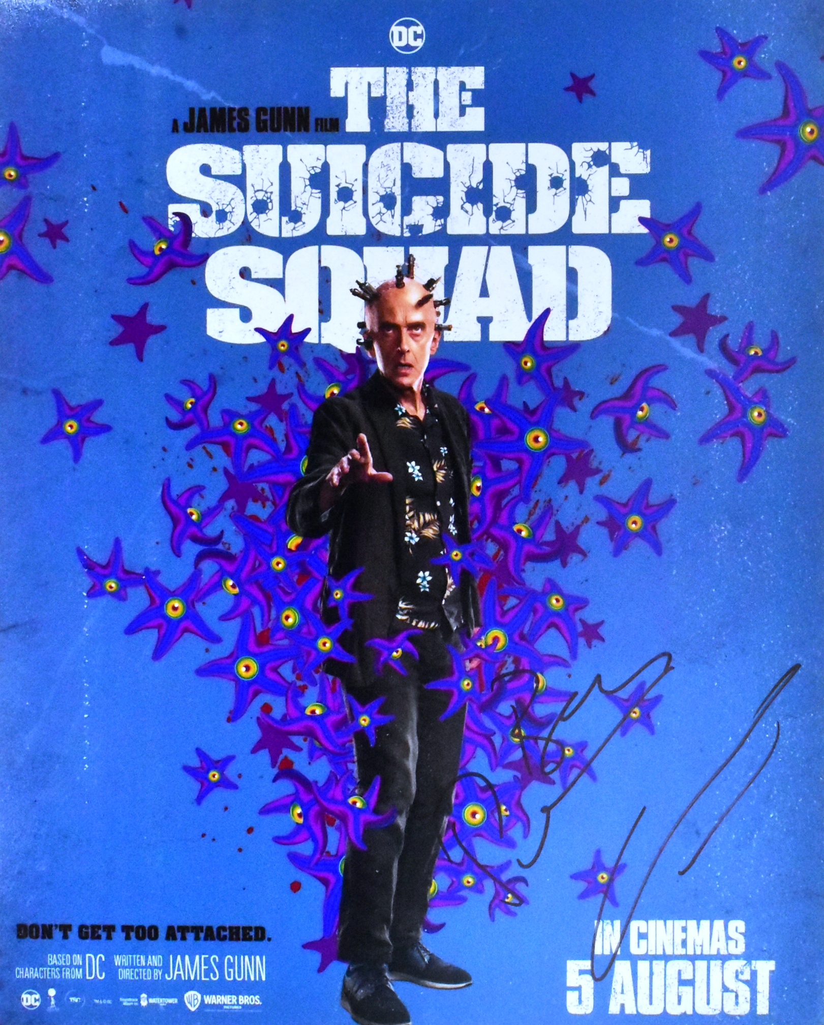 THE SUICIDE SQUAD - PETER CAPALDI - SIGNED 8X10" PHOTO - AFTAL