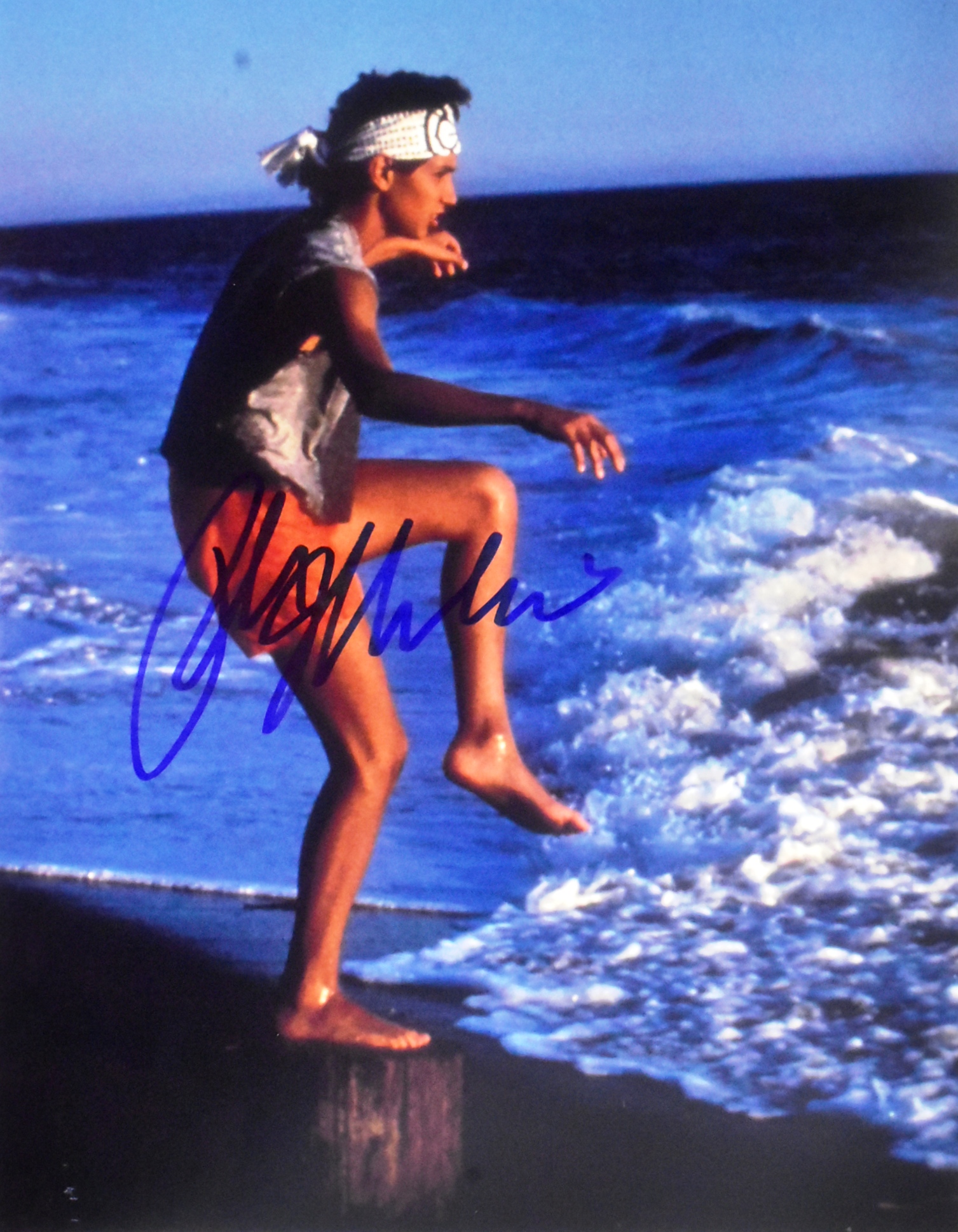 RALPH MACCHIO - KARATE KID - AUTOGRAPHED 11X14 - ACOA