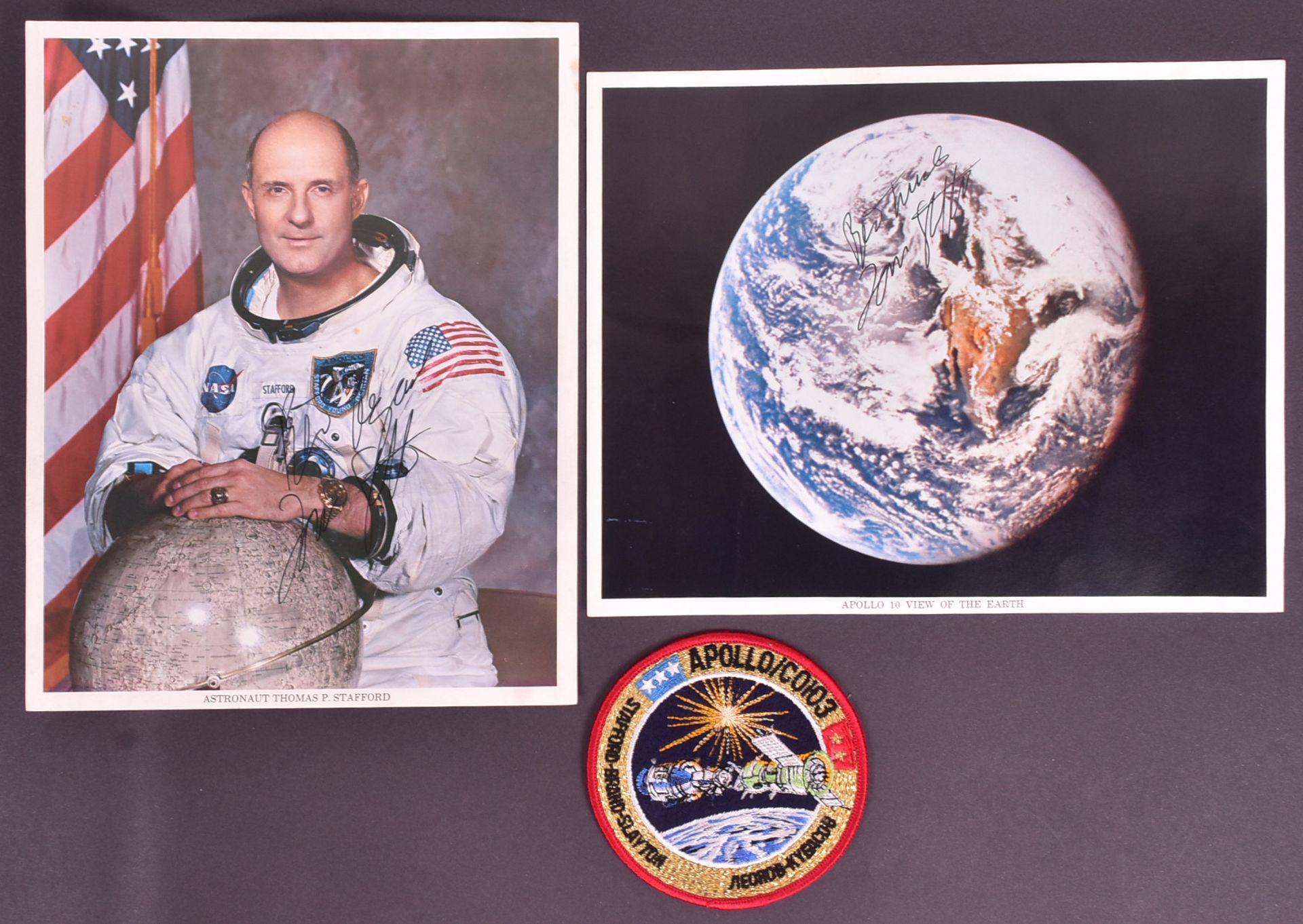 NASA ASTRONAUT - THOMAS P. STAFFORD - SIGNED 8X10" PHOTOGRAPHS