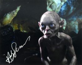 ANDY SERKIS - LORD OF THE RINGS - SIGNED 8X10" PHOTO - AFTAL