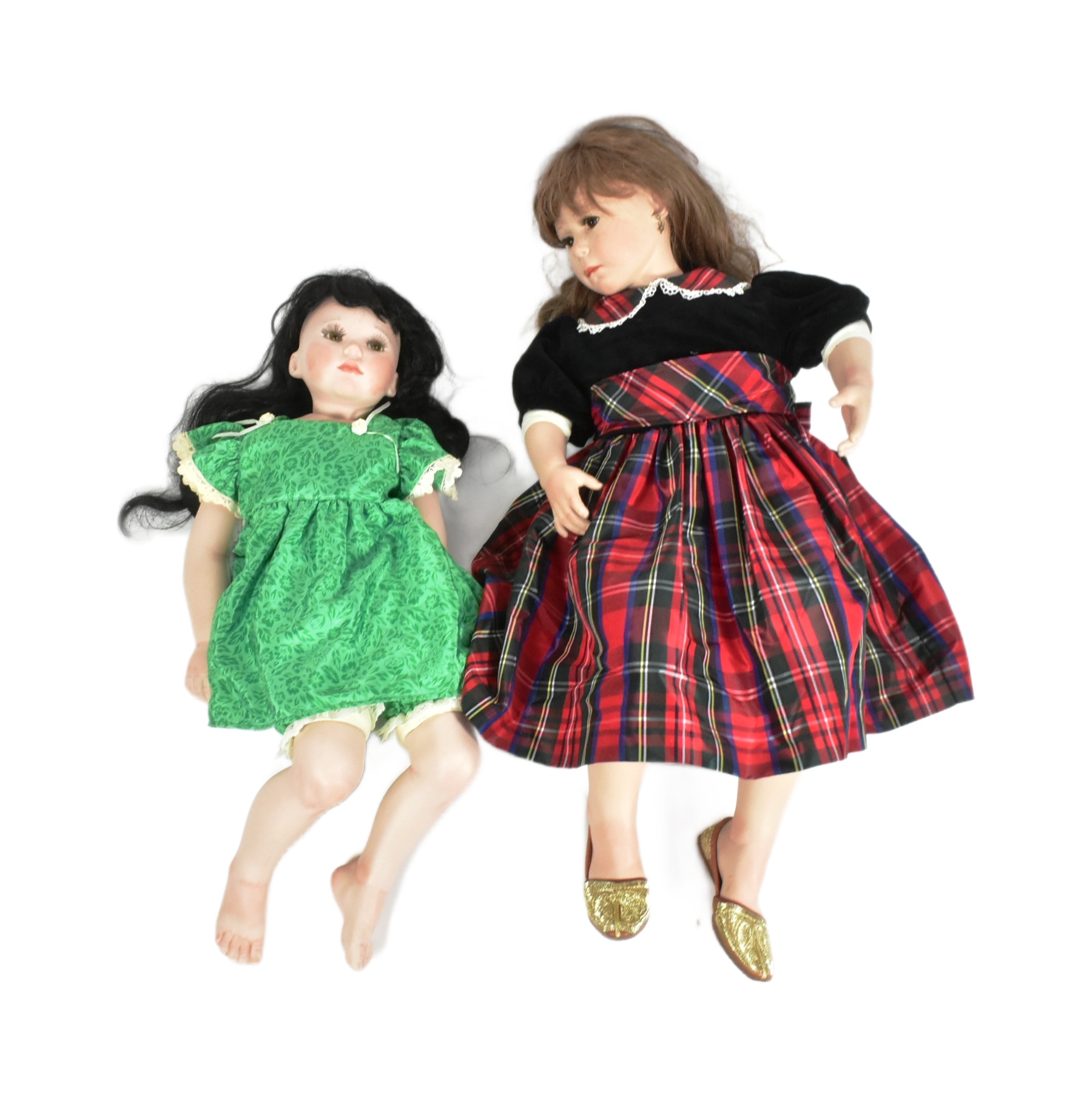 DOLLS - X2 LARGE DOLLS INC ARTWORKS PORCELAIN DOLLS