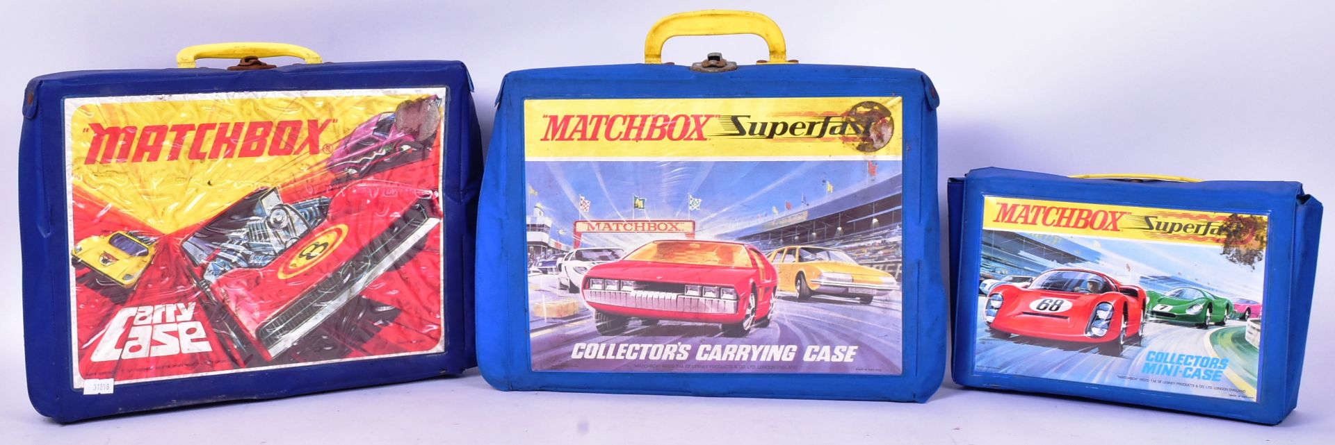 DIECAST - THREE VINTAGE LESNEY MATCHBOX CARRY CASES - Image 4 of 6