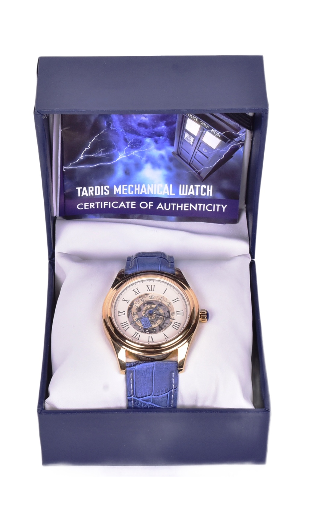 DOCTOR WHO - BRADFORD EXCHANGE - TARDIS MECHANICAL WATCH